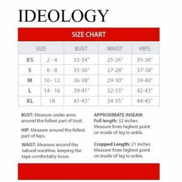 Ideology Crop Pocket Leggings Colorblock Black Yellow Small NWT - Picture 5 of 5